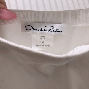 Oscar de la Renta white skirt